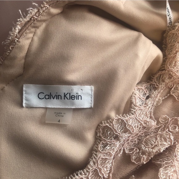 Pink Calvin Klein prom dress or bridal dress - Picture 2 of 5